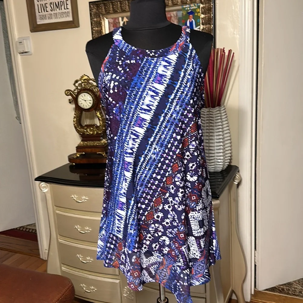 NWT AVA JAMES WOMENS TOP SIZE L MULTICOLOR - Picture 1 of 14